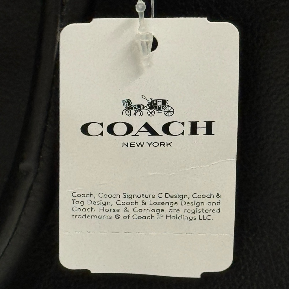 NWT COACH Beckett 2-Way Structured Black Leather Shoulder Business Briefcase New - Picture 13 of 15